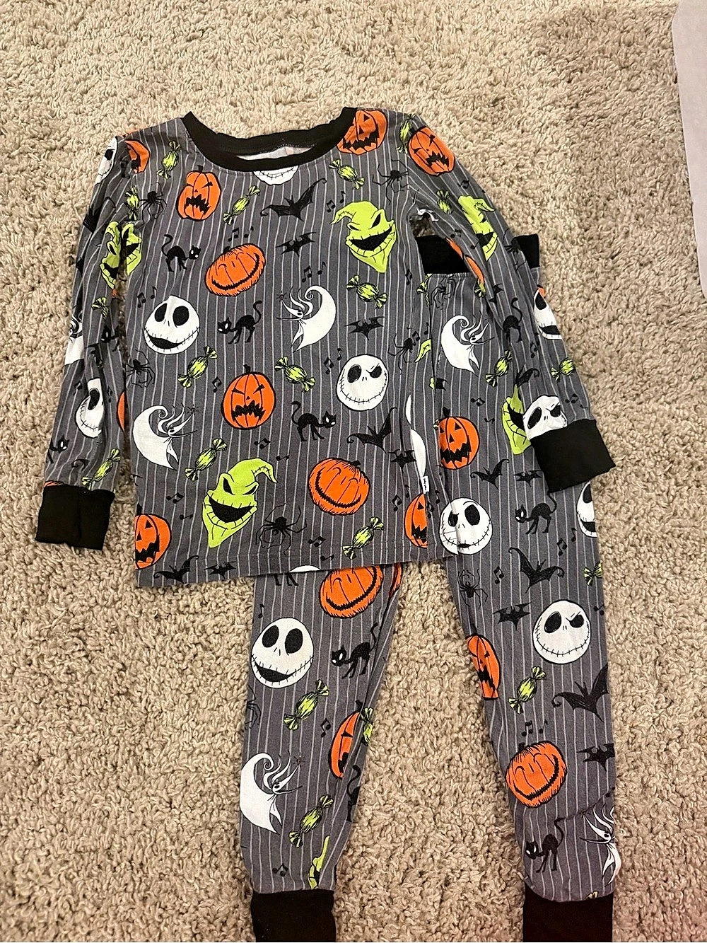 Little sleepies Disney The Nightmare Before Christmas Pajama Set toddler 3t